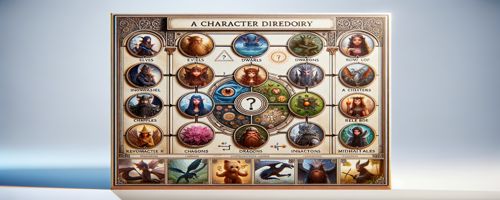 Структура каталога персонажей на сайте